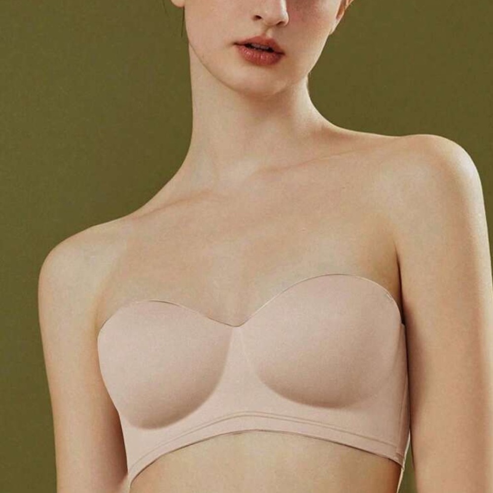 FREE NWOT Nude Strapless Push-up Bra